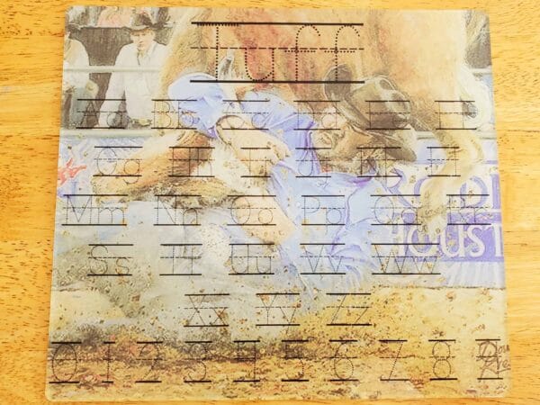 Steer Wrestling Dry Erase