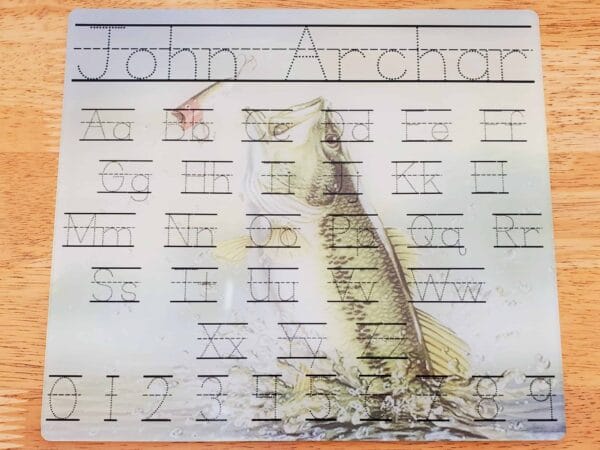 Bass Fishing Dry Erase