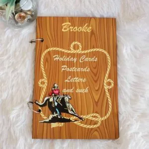 Barrel Racer Greeting Card Holder