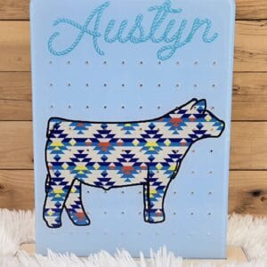 Aztec Cow Earring Holder