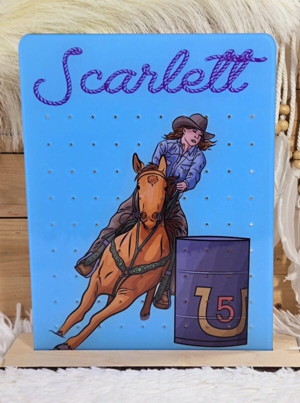 Barrel Racer Earring Holder