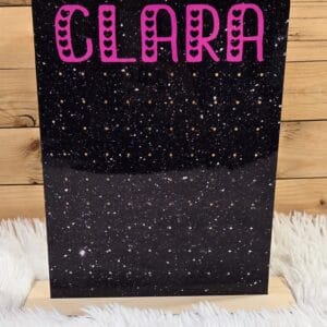 Black Sparkle Earring Holder