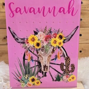 Flower Skull Earring Holder