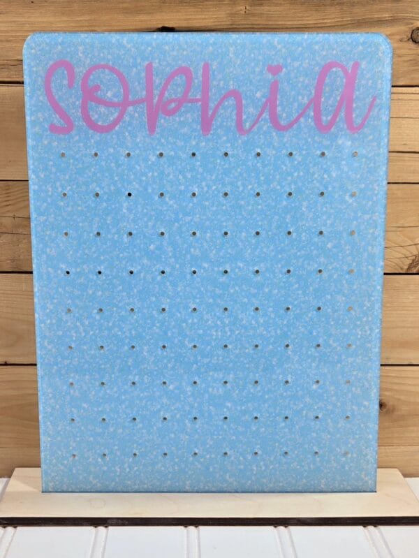 Light Blue Sparkle Earring Holder