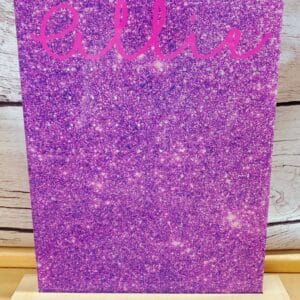 Purple Sparkle Earring Holder