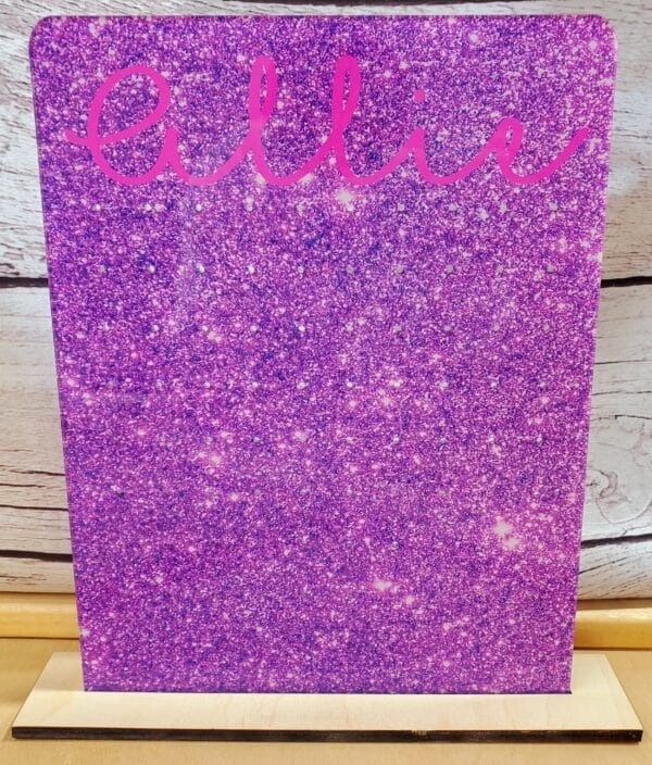 Purple Sparkle Earring Holder