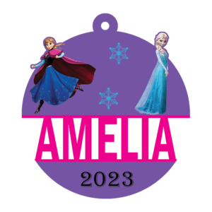 Elsa and Anna Ornament