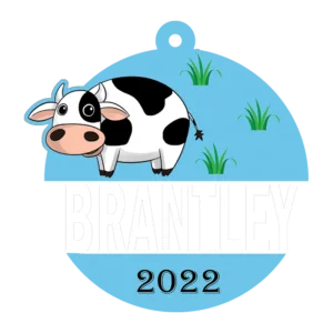 Boy Cow Ornament