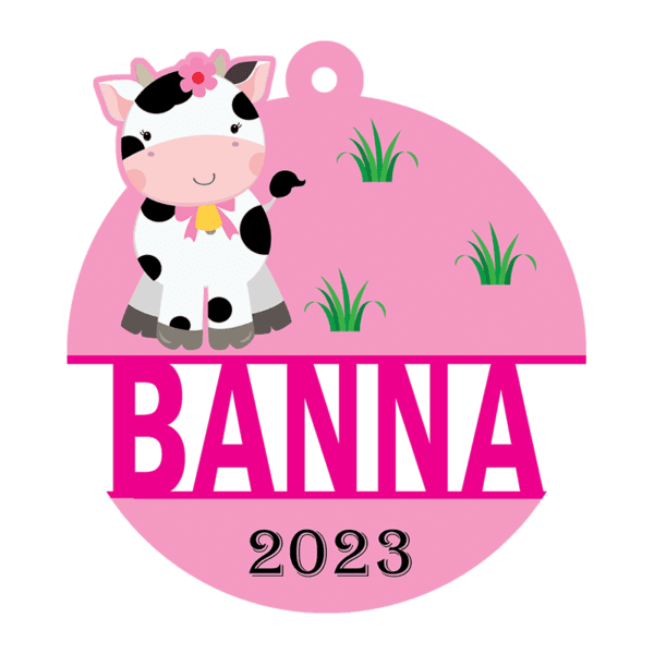Girly Cow Ornament