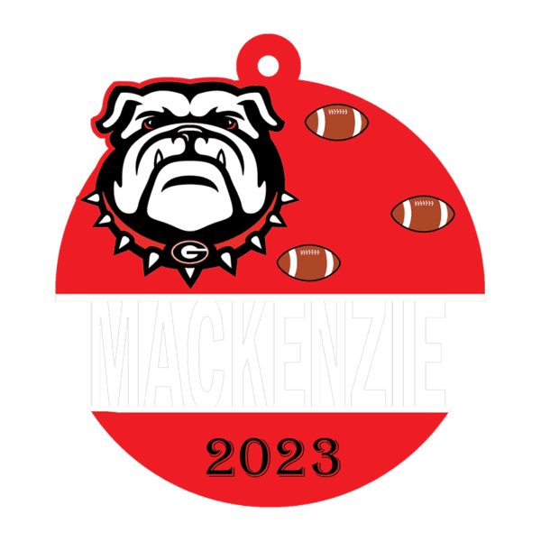 GA Bulldogs Ornament