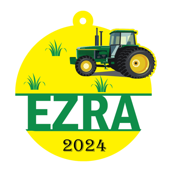 Green Tractor Ornament