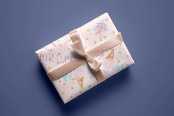 Two Sweet Birthday Wrapping Paper