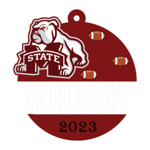 M state bulldogs Ornament