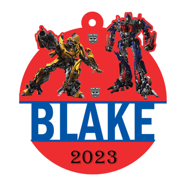 Optimus Prime and Bumblebee Ornament