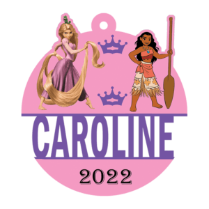 Rapunzel and Moana Ornament