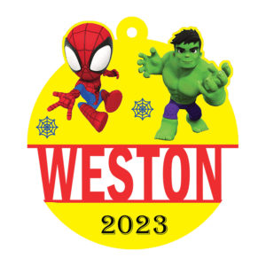 Hulk and Spidey Ornament