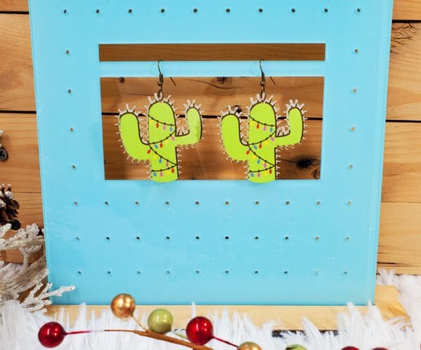 Christmas Cactus Earrings