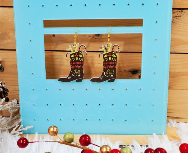 Christmas Boot Earrings