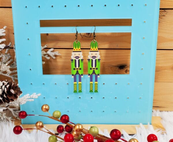 Green Toy Soldiers Earrings