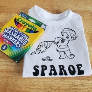 Baby Moana Coloring Shirt