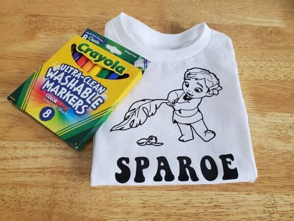 Baby Moana Coloring Shirt