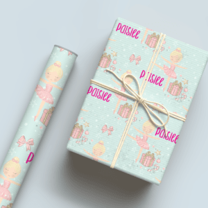 Ballerina Blue Wrapping Paper