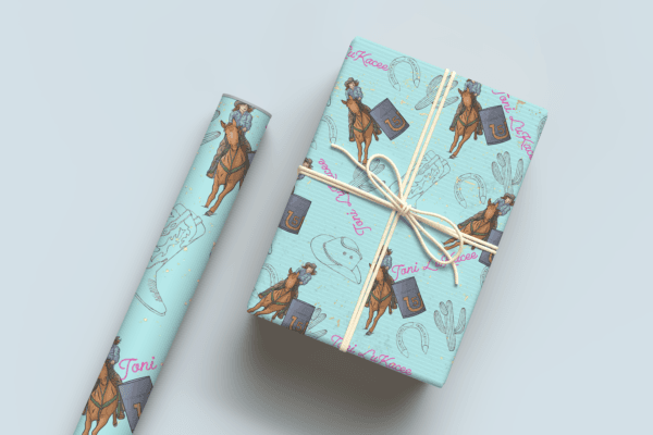 Barrel Racer Wrapping Paper