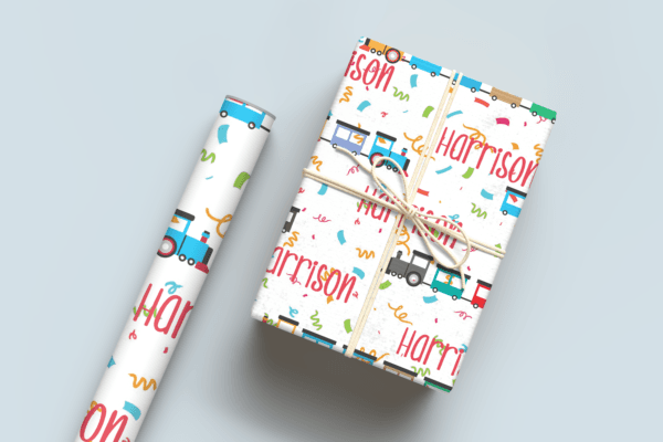 Birthday Train Wrapping Paper