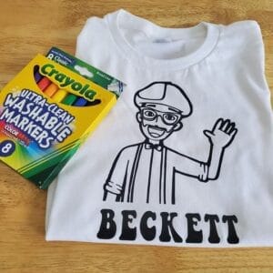 Blippi Coloring Shirt