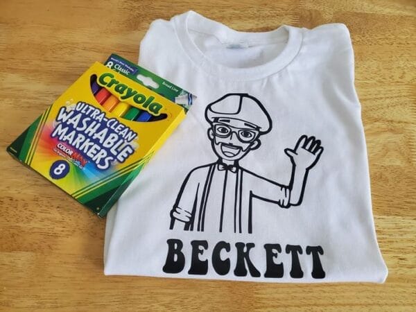 Blippi Coloring Shirt