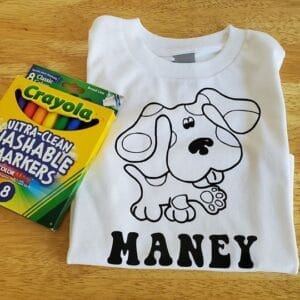 Blues Clues Coloring Shirt