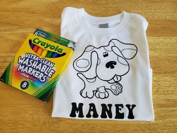 Blues Clues Coloring Shirt