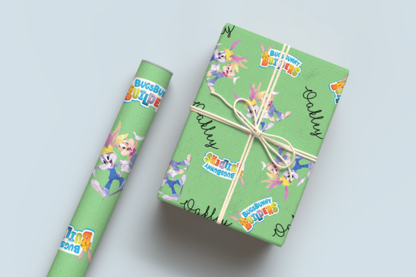 Bugs Bunny Builders Wrapping Paper