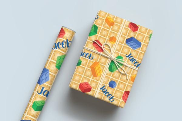 Building Blocks Wrapping Paper