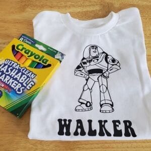 Buzz Lightyear Coloring Shirt