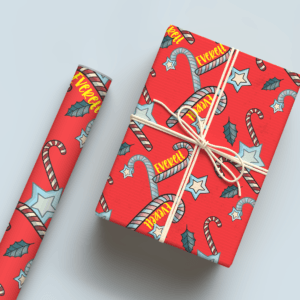 Candy Canes Wrapping Paper