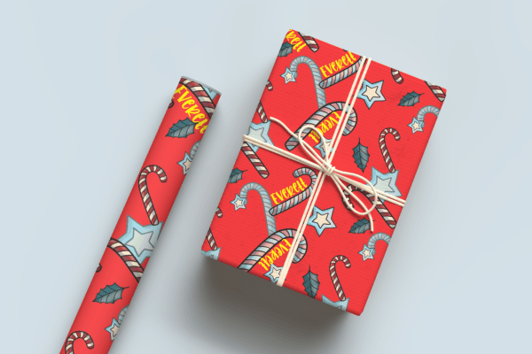 Candy Canes Wrapping Paper
