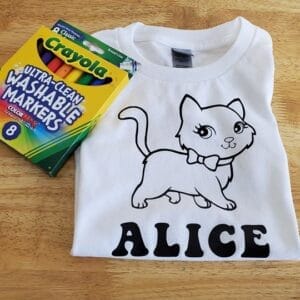 Cat Coloring Shirt