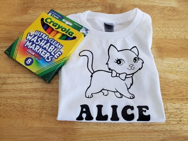 Cat Coloring Shirt