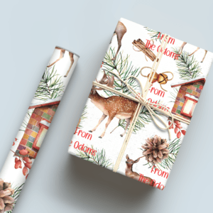 Christmas Deer Wrapping Paper