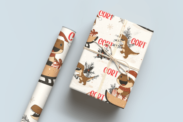 Christmas Dino 1 Wrapping Paper