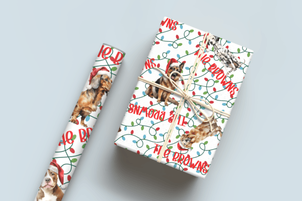 Christmas Dogs Wrapping Paper
