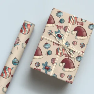 Christmas Ornament Vintage Wrapping Paper