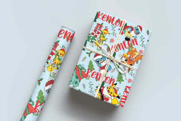 Christmas Pokemon Wrapping Paper