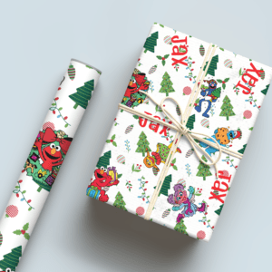 Christmas Sesame Street Wrapping Paper