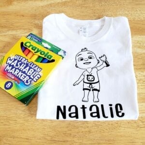 Cocomelon JJ Coloring Shirt