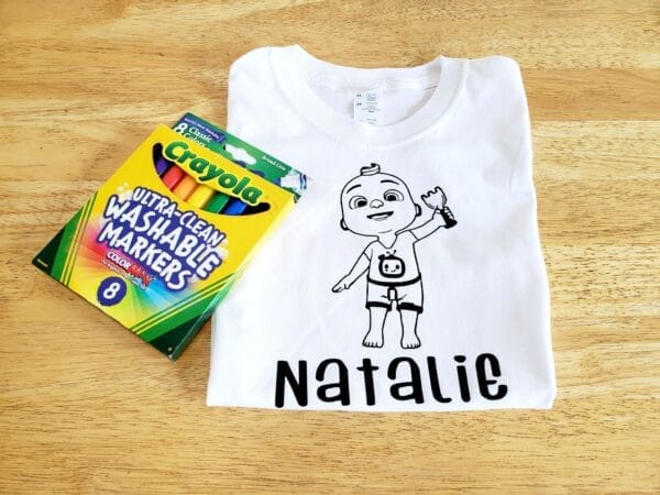 Cocomelon JJ Coloring Shirt