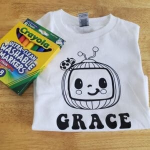 Cocomelon Coloring Shirt