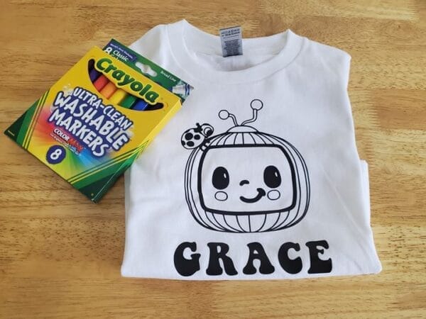 Cocomelon Coloring Shirt