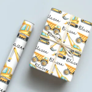 Construction Wrapping Paper